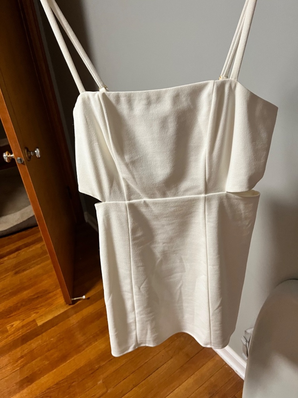 White Tori Cutout Mini Dress - Picture 2 of 2